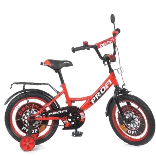 Дитячий велосипед Profi Original boy 16 дюймів, червоно-чорний (Y1646-1)