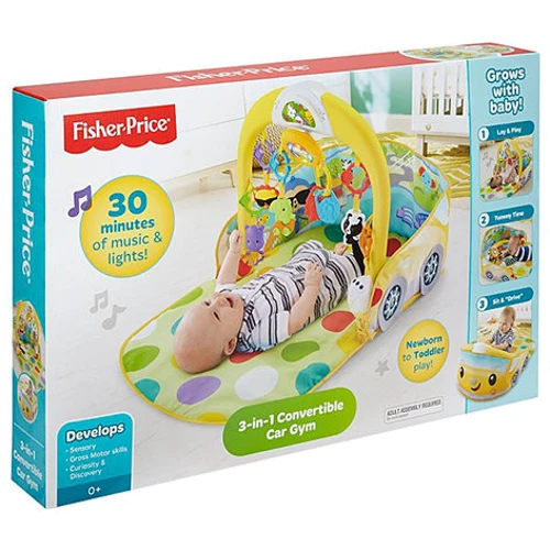Килимок Fisher-Price 3в1 Кабріолет (DFP07): Особливості ігрові дуги