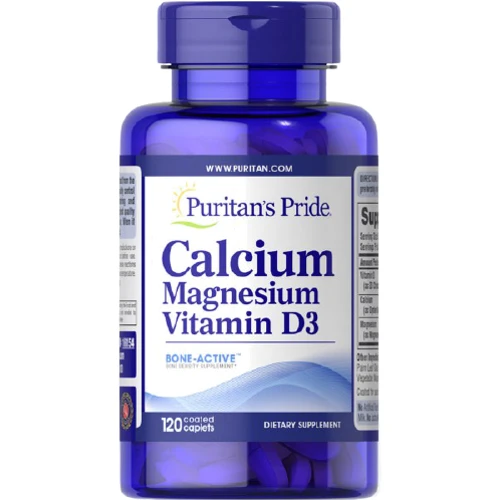 Puritan's Pride Calcium Magnesium Vitamin D3 Кальций магний витамин D 120 Каплет