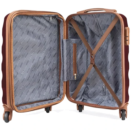 Чемодан Semi Line 20" (S) Burgundy (T5708-1): Тип ручки Телескопическая ручка, Короткая ручка