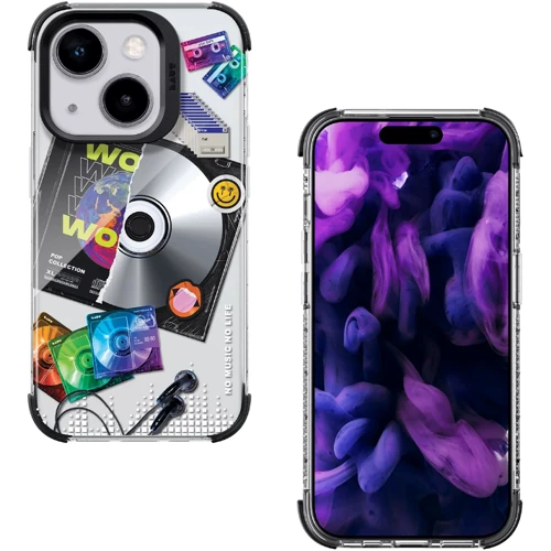 Чехол для iPhone LAUT POP RETRO MUSIC MagSafe 3D Pop Art (L_IP23A_POP_RM) for iPhone 15