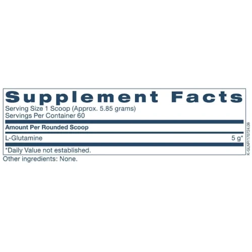 Klaire Labs L-Glutamine L-глютамин 351 г: Форма выпуска Порошок