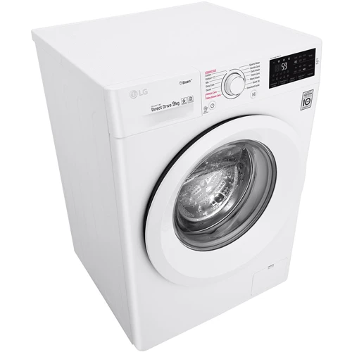 Пральна машина LG F4J5VY3W: Завантаження білизни (прання), кг 9