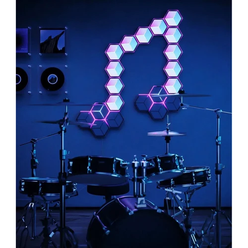 Набір настінних світильників Govee H606A Glide Hexagon Light, 7, RGBIC, WI-FI/Bluetooth, білий (H606AC81)