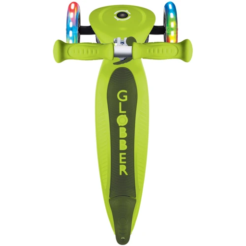Самокат Globber серії PRIMO FOLDABLE LIGHTS, зелений 3 колеса з підсвічуванням до 50 кг, 3+ (432-106-3) фото 9
