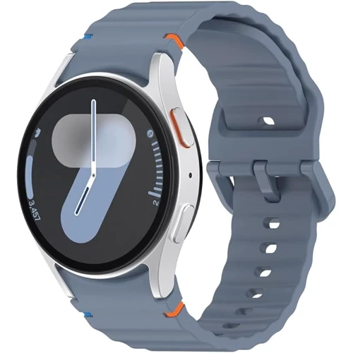 BeCover Strap Ribbed Tape Blue для Samsung Galaxy Watch (20mm) 4 40mm-44mm/5 40-44mm/6 40-44mm/7 40-44mm (712038)