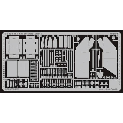 Фототравление Eduard 1/35 Танк М3 "Ли", экстерьер, для Academy (EDU-35913)