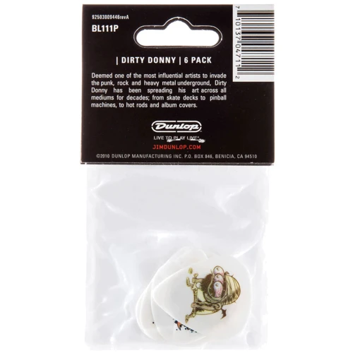 Медиатор Медиаторы DUNLOP DIRTY DONNY SERIES 1 ASSORTMENT PICK .60MM: Форма медиатора Flow Picks