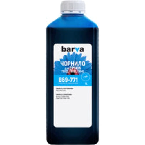 Чернила Barva Epson E69, 1 л,cyan (E69-771)