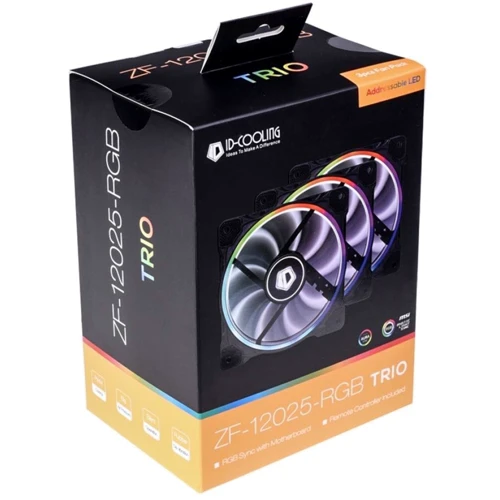 Кулер ID-Cooling ZF-12025-RGB Trio (3pcs Pack) (ZF-12025-RGB Trio): Роз'єм 4pin