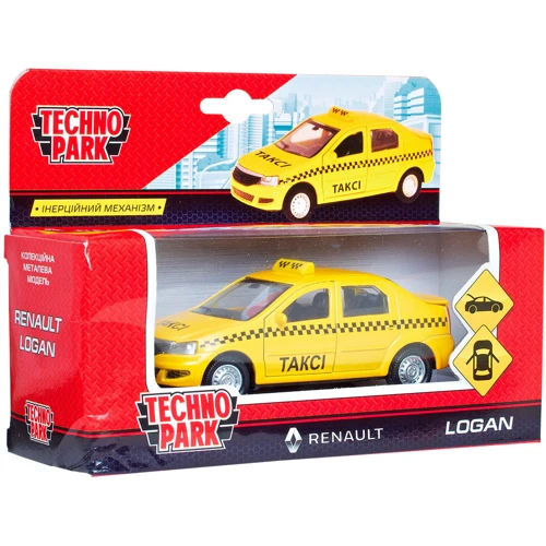 Автомодель - Renault Logan Taxi (1:32)