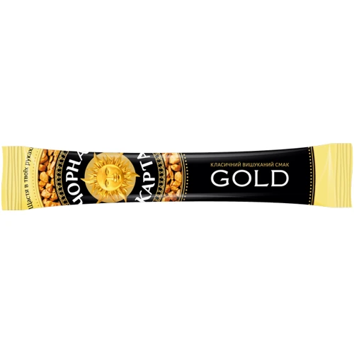 Кава розчинна Чорна Карта Gold в стиках 25х1.8 г (8719325224085)