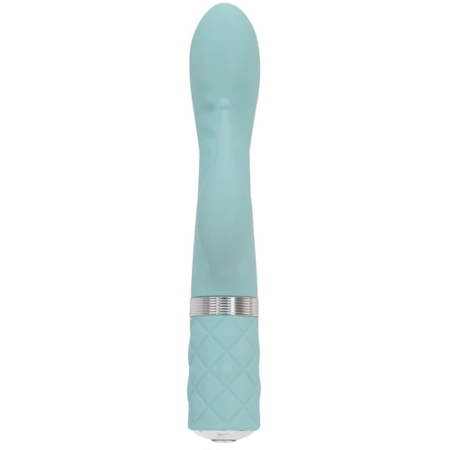 Роскошный вибратор PILLOW TALK - Kinky Teal с кристаллом Сваровски