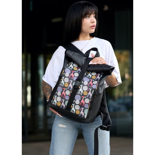 Женский рюкзак Sambag RollTop One черный (24208301): Страна производитель Украина