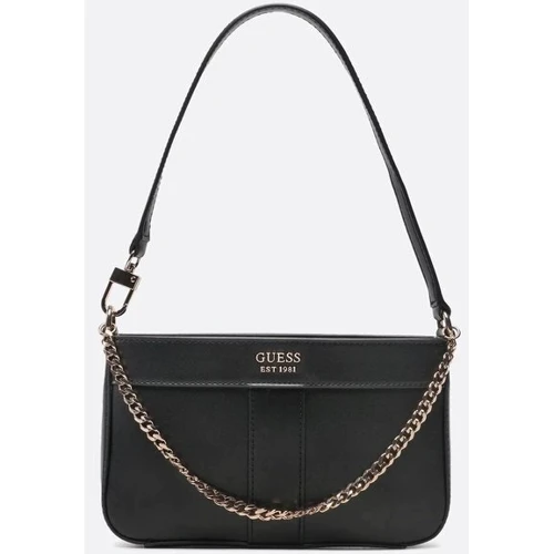 Женская сумка багет GUESS KATEY MINI TOP ZIP SHLDR BAG черная (HWVC7870720-BLA)