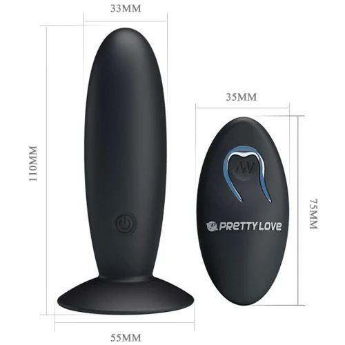 Анальная пробка с вибрацией Pretty Love Remote Control Vibrating Plug