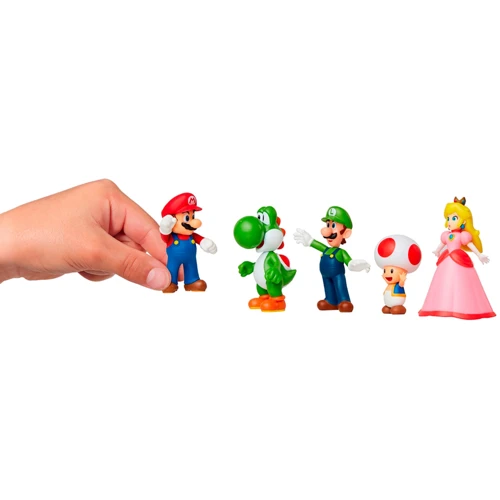 Набор эксклюзивных игровых фигурок Super Mario - Марио и друзья (5 фигурок 6 см) (400904): Пол Унисекс