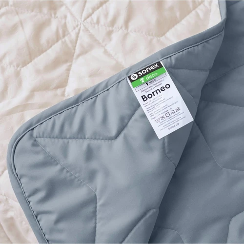 Покривало Sonex Borneo двостороннє 220x240 см сірий/бежевий (SO102401)