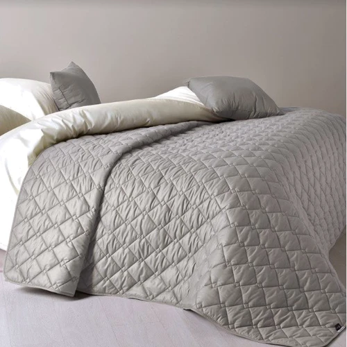 Покривало IDEIA Стиль Cube 180х210 сірий/бежевий (8-32404)