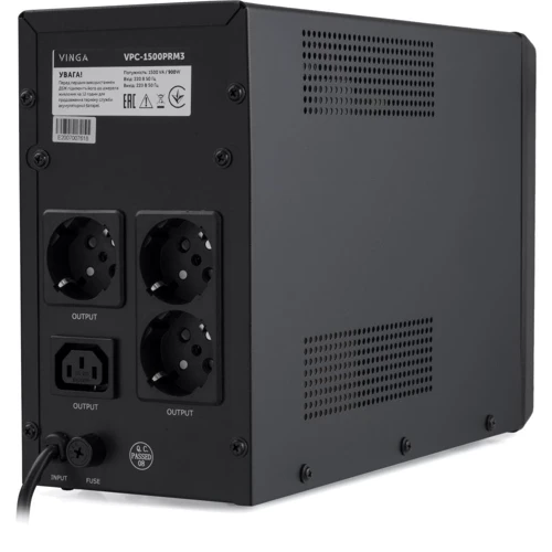 Vinga LCD 1500VA metal case (VPC-1500PRM3) (VPC-1500PRM3): Особливості З дисплеєм, Система звукового оповіщення