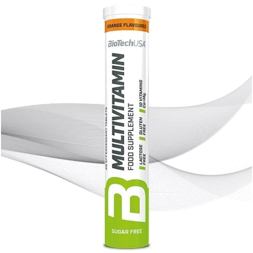 BioTechUSA Multivitamin Effervescent 20 Tablets Orange