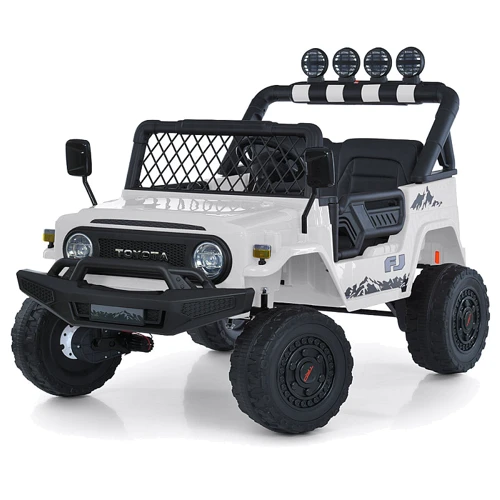 Детский электромобиль Bambi Джип 4W Toyota белый (2566AEBLR-1(24V)): Вид джип