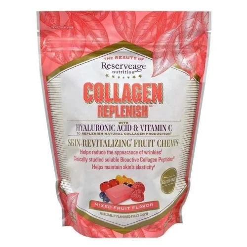 ReserveAge Nutrition Collagen Replenish Колаген з фруктовим смаком 60 жувальних цукерок