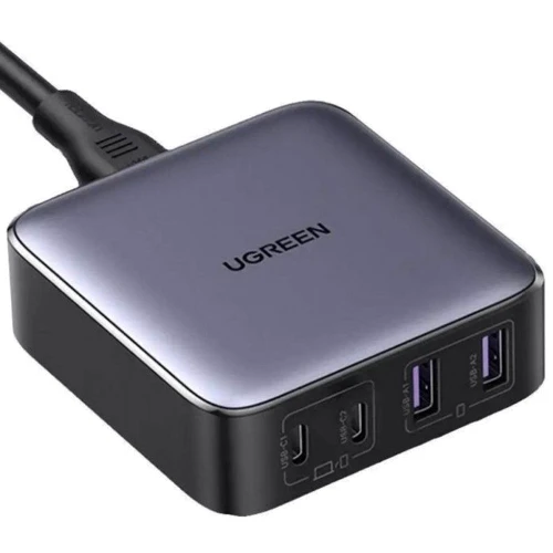 Зарядний пристрій Ugreen Wall Charger 2хUSB-C+2xUSB CD327 GaN 65W Gray (90747) фото 8