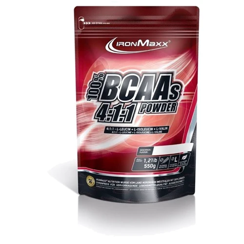 Аминокислота для спорта IronMaxx BCAA 4:1:1 550 g /45 servings/ Cherry