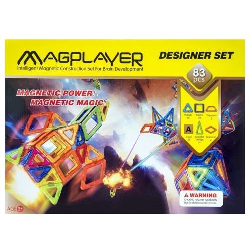 Магнітний констуктор MagPlayer 83 ед. (MPA-83) фото 3