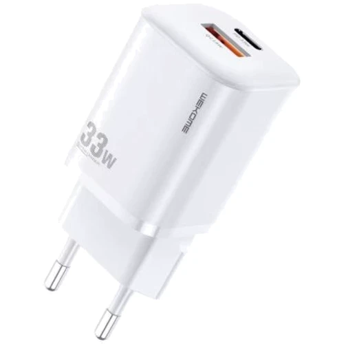 

Wk Wekome Wall Charger USB+USB-C 30W White (WP-U140)