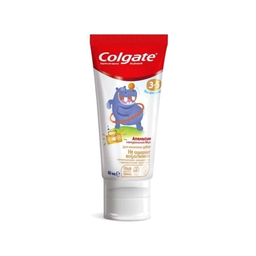Colgate Зубная паста детская без фторида от 3 до 5 лет со вкусом апельсина 60 мл фото 9