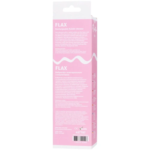 Рельефный вибратор с клиторальной стимуляцией Toyfa Flovetta Flax