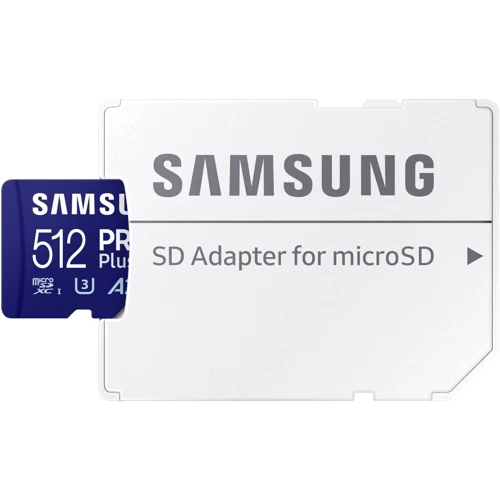 Карта пам'яті Samsung 512 GB microSDXC UHS-I U3 V30 A2 PRO Plus 2023 (MB-MD512SA)
