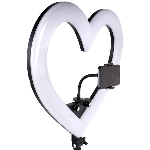 Кільцева лампа Black Heart, d-18, 48 см Чорний