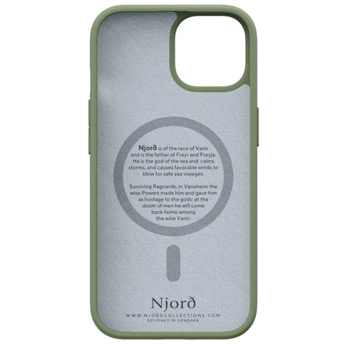 Чехол для iPhone Njord Suede MagSafe Case Olive (NA52SU06) for iPhone 15 Plus фото 6