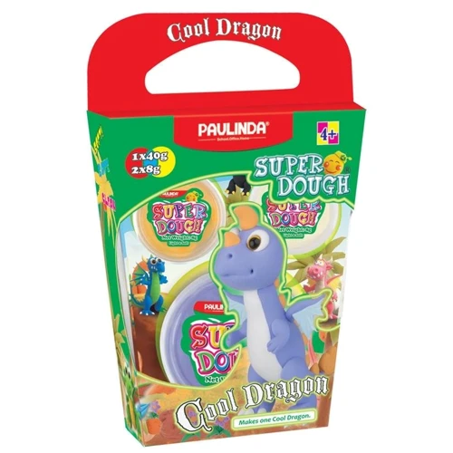 Маса для ліплення Paulinda Super Dough Cool Dragon Дракон фіолетовий (PL-081378-18)