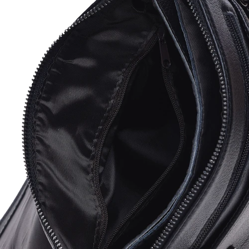 Мужская сумка планшет Keizer черная (K12055-black): Застежка Механическая