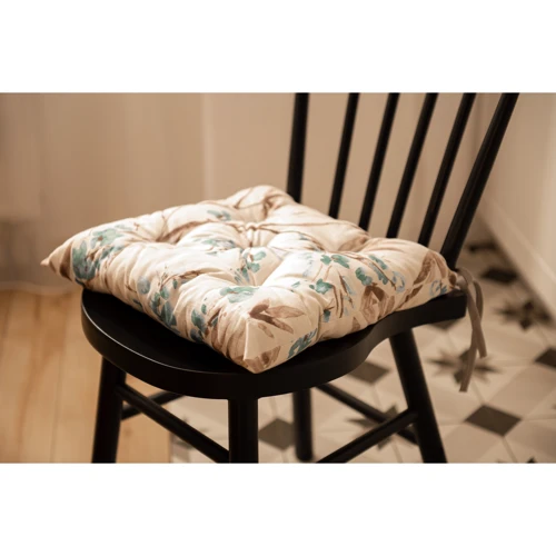 Подушка Подушка для стільця Ardesto Textiles Flower 40х40 см бежева (ART03PF) фото 5