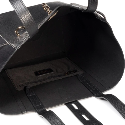 Женская сумка тоут Furla Net M Tote черная (BZT0FUAA.0011O6000): Фактура Гладкая, Матовая, Зернистая