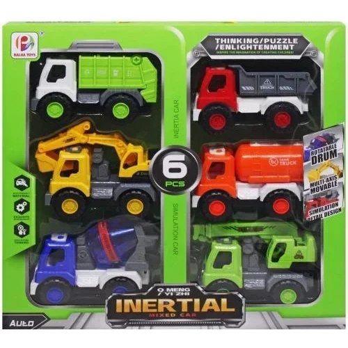 Набор строительной техники MIC Inertial 6 штук (637A): Производитель Mic