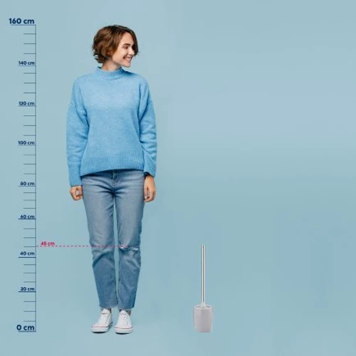 Єршик для унітазу KELA Landora крижано-сірий 45х12 см (20408)