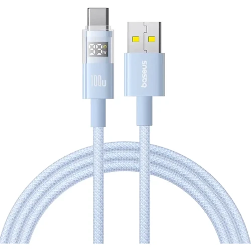Кабель Baseus USB Cable to USB-C Display 2 Fast Charging Data 100W 1m Blue (P10382701311-00)