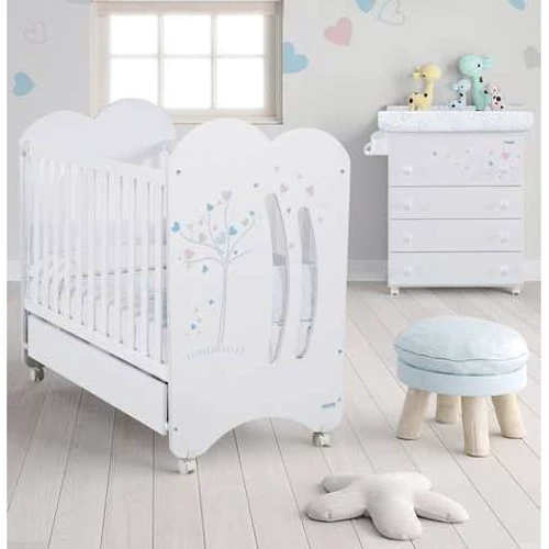 Ліжечко дитяче Micuna Aura White 120х60 см біле (AURA WHITE)