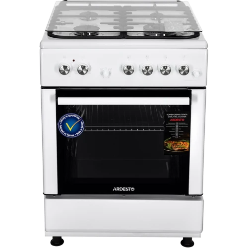 Плита комбінована Ardesto FSC-F6060PW: Об'єм духовки, л 64