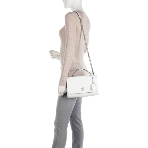 Жіноча сумка крос-боді Guess Helaina Xbody Flap біла (HWPG8403210-WHI): Застібка Магнитная