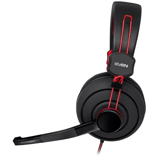 Наушники SVEN AP-G888MV Black/Red: Тип конструкции полноразмерные