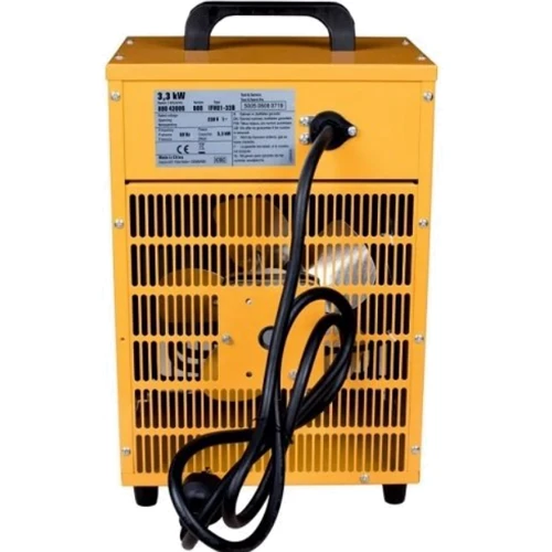 Тепловентилятор Inelco Neutral 3.3 кВт 230В 400м³/час желтый (175100003): Тип теплоносителя Электрический