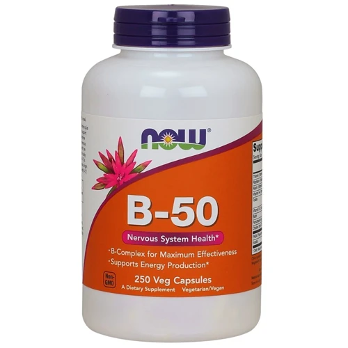 NOW Foods Vitamin B-50 mg Veg Capsules 250 caps