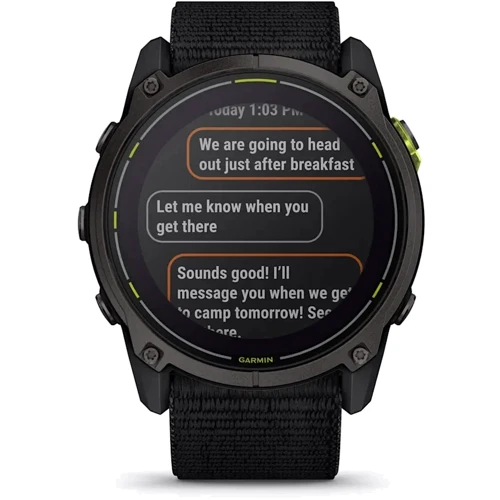 Смарт-часы Garmin Enduro 3 Carbon Gray DLC Titanium with Black UltraFit Nylon Strap (010-02751-01) фото 9